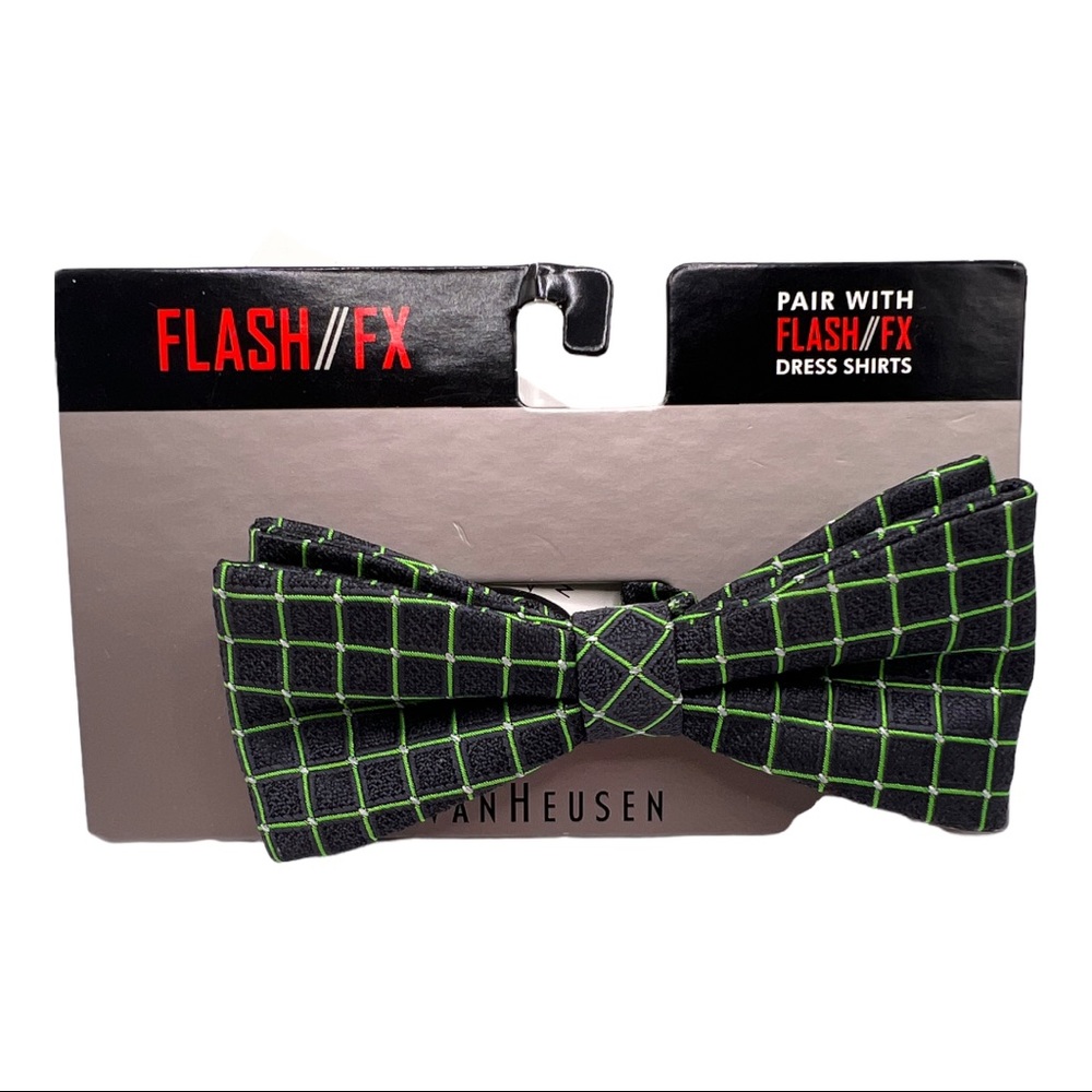 VanHeusen Flash FX Bow tie Blue and Green